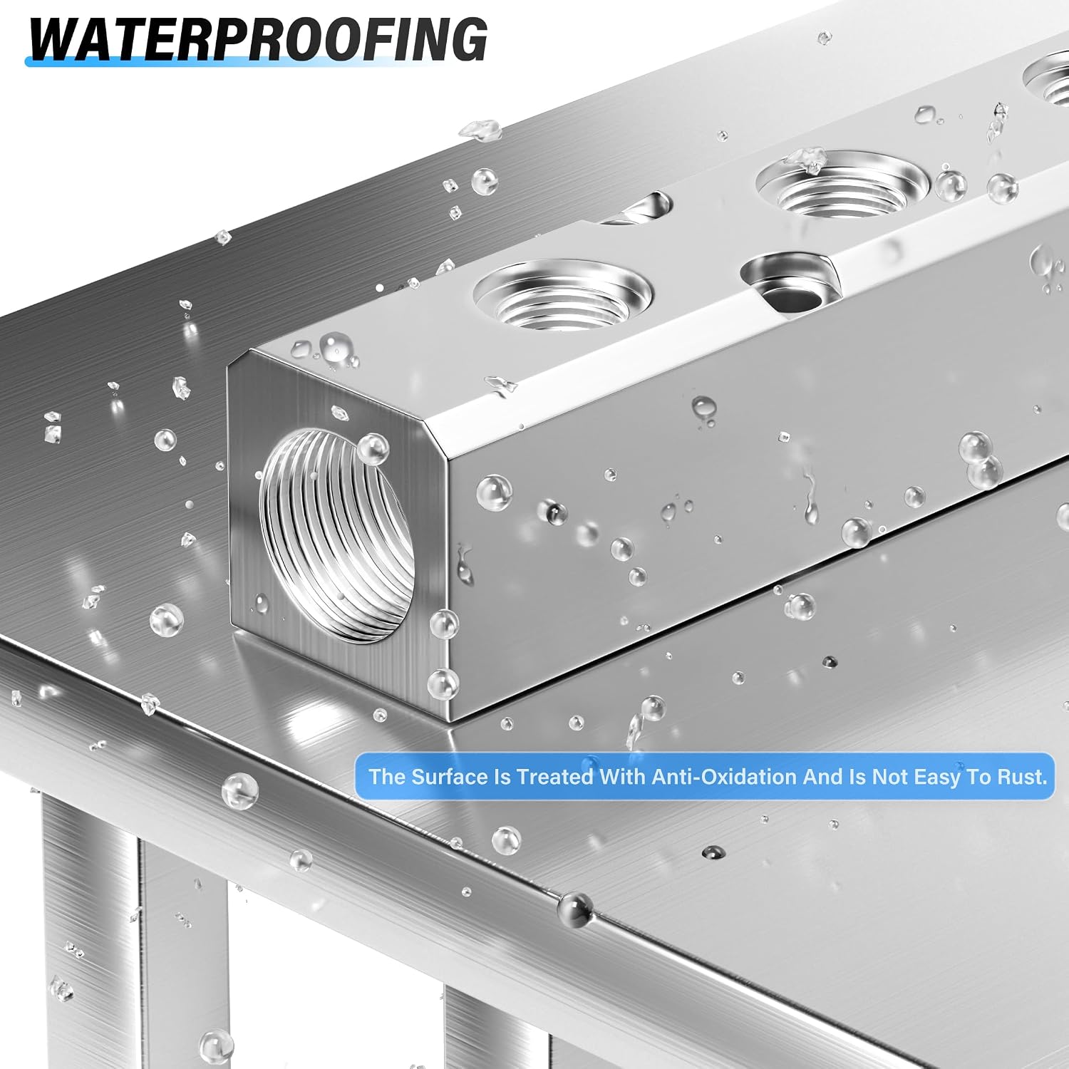 Thumbnail 4 de TAILONZ Silver 5-Way Aluminum Air Distribution Manifold