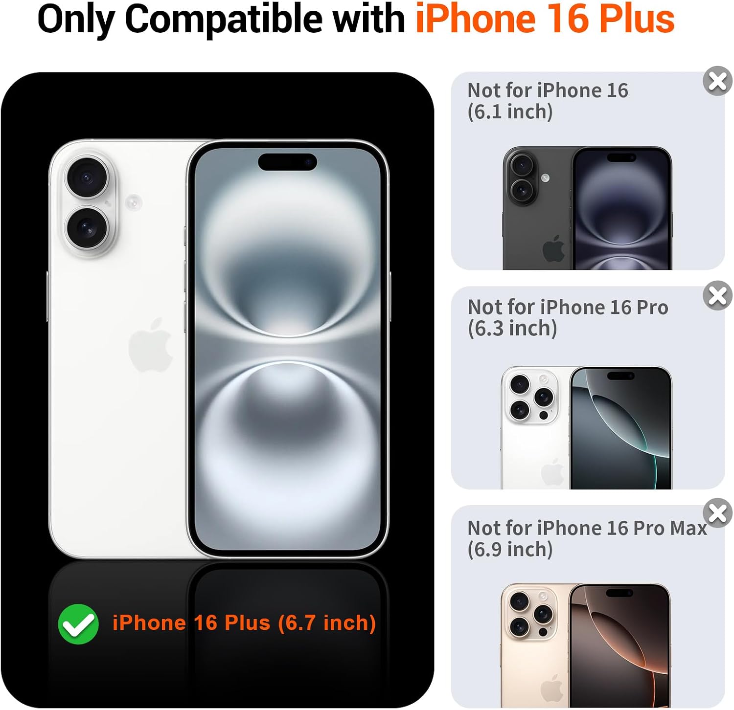 Thumbnail 1 de vnnink iPhone 16 Plus Case Magnetic 4-Airbag