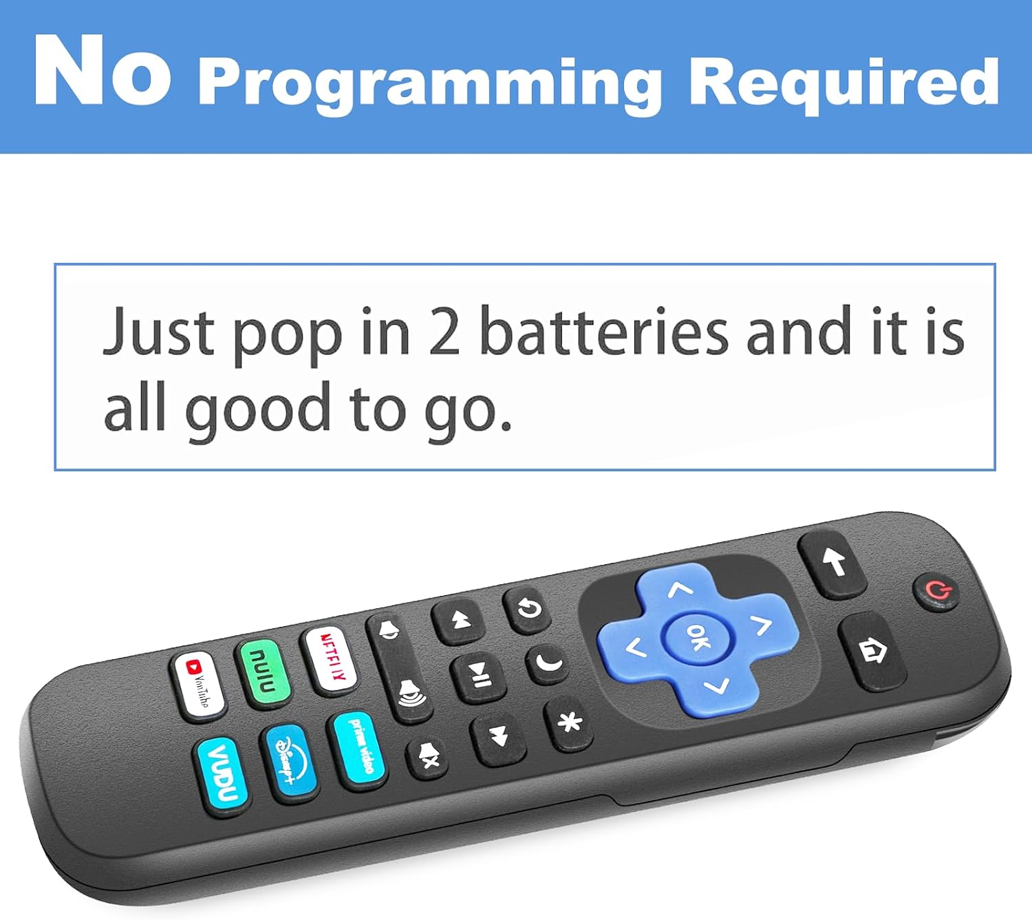 Thumbnail 2 de Gotellx Roku TV remote controls 4-pack