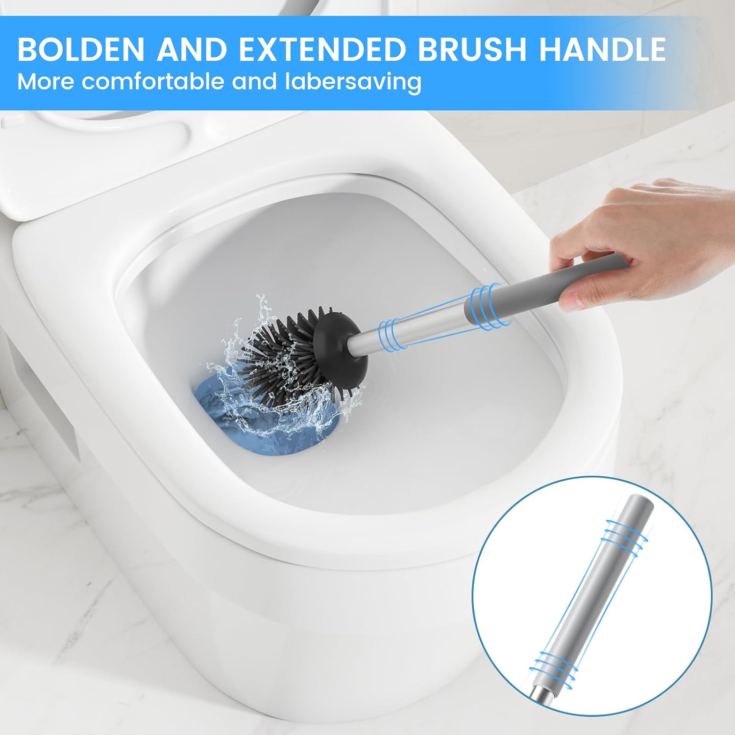 Thumbnail 5 de Siapapla Matte Grey 304 Toilet Brush