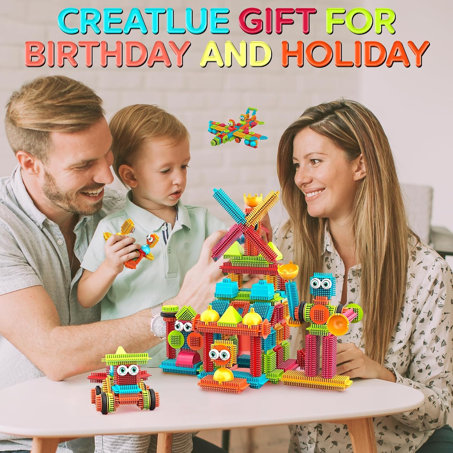 Detalle de Contixo 144 pcs Bristle Shape 3D STEM Building Toys