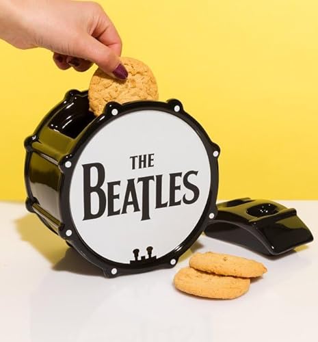 Detalle 2 de Half Moon Bay The Beatles Drum Ceramic Shaped Cookie Jar