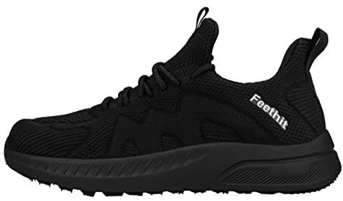 Detalle de Feethit Chaussures de Sport Femme Respirant Légère de Fitness Noir — Taille 41