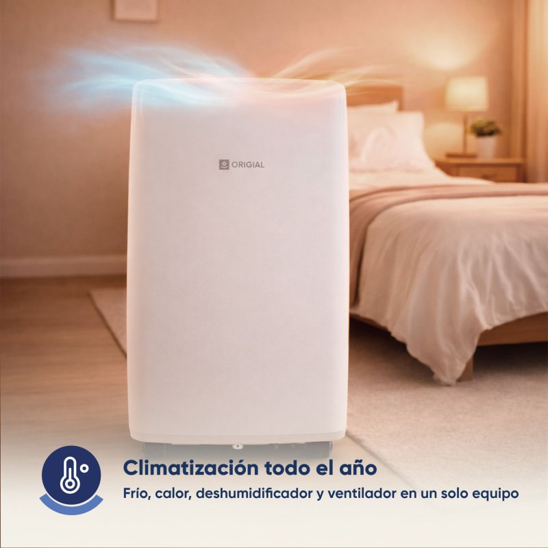Detalle 2 de Aire Acondicionado Portátil con bomba de calor 3500 frigorías con WIFI – Origial