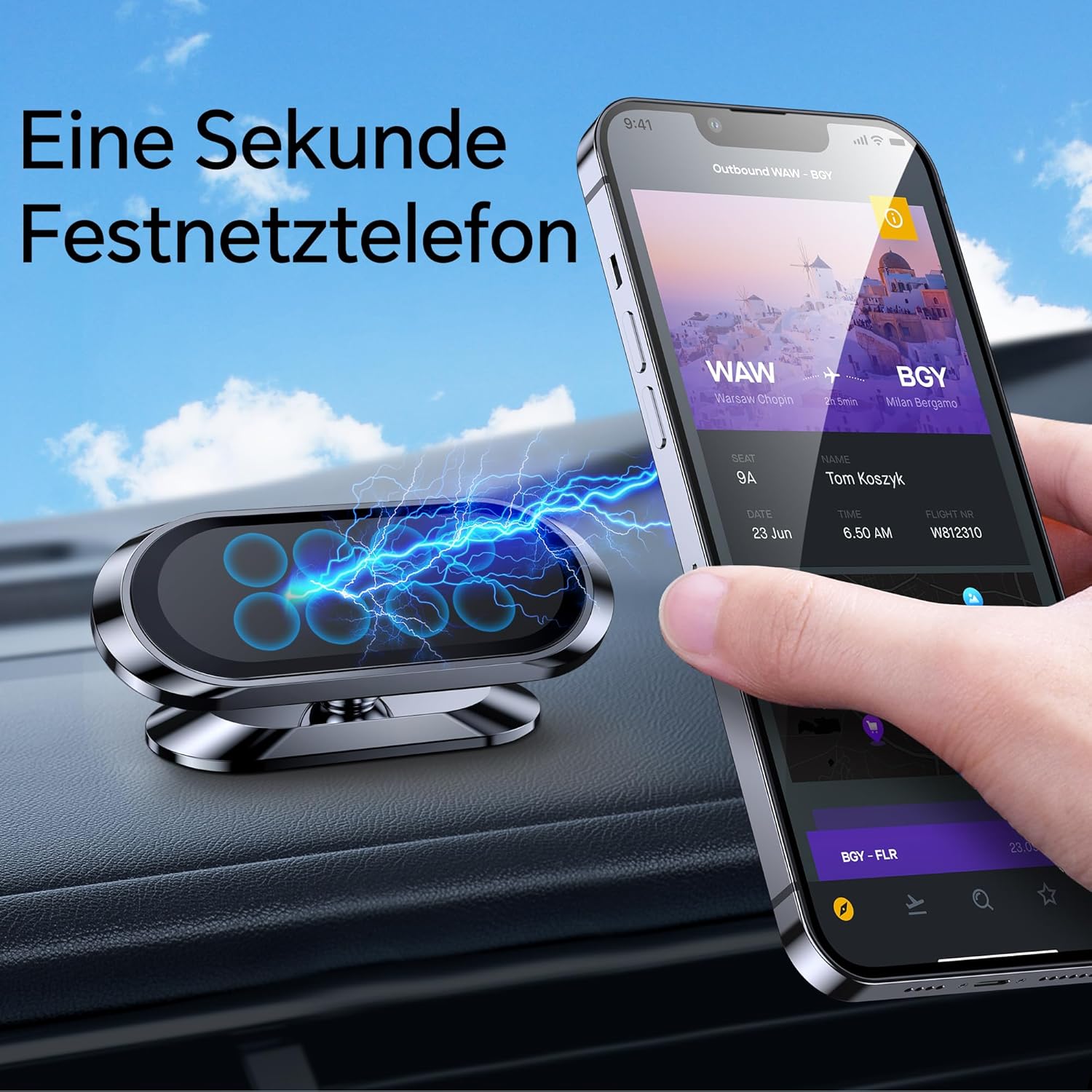 Detalle 2 de Coolpow Handyhalterung Auto Magnet 2 Stück