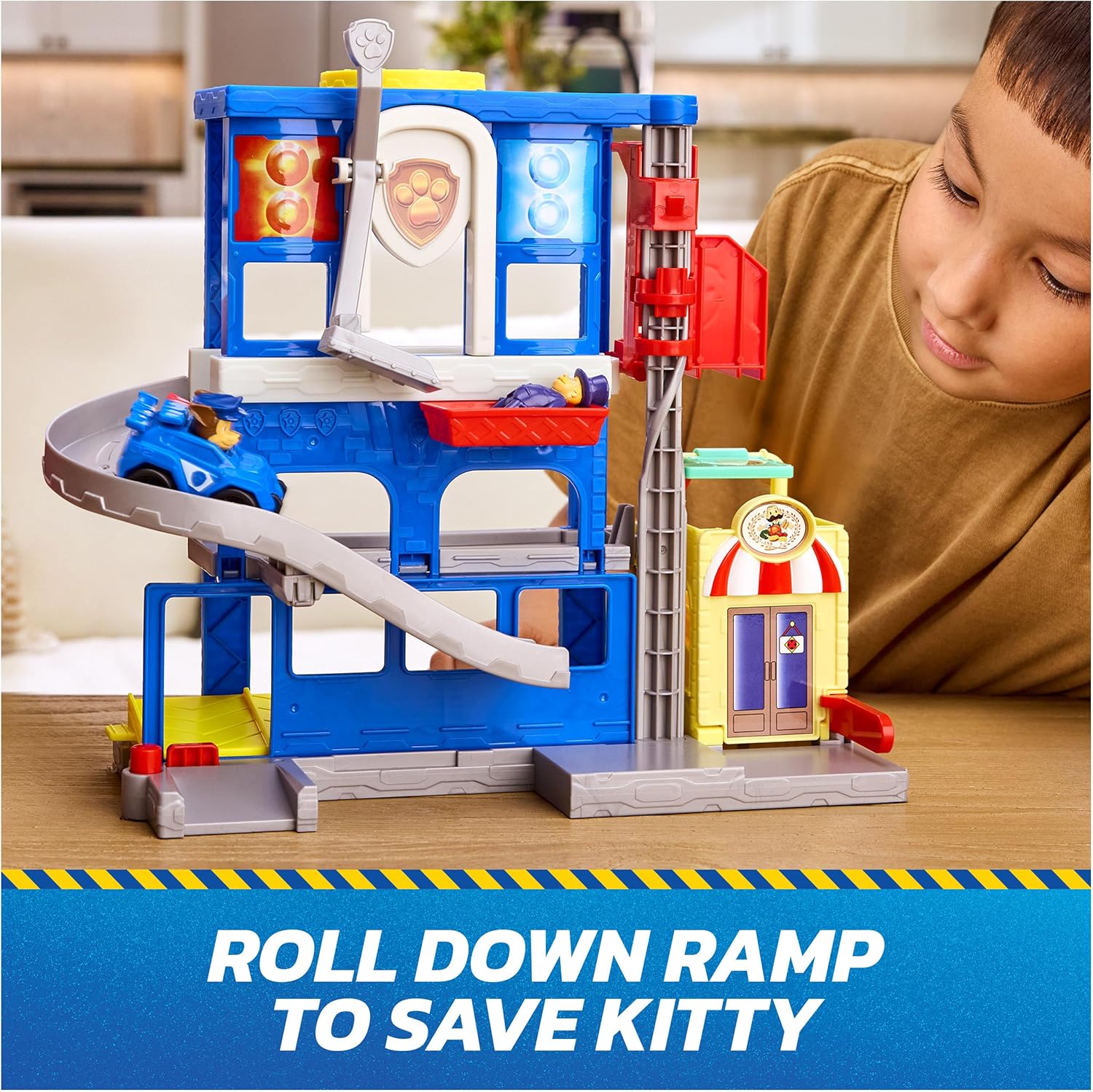Thumbnail 5 de Paw Patrol Pup Squad Search & Rescue HQ Playset – 12-Inch HQ with Chase Racer, Humdinger & Kitty Figures