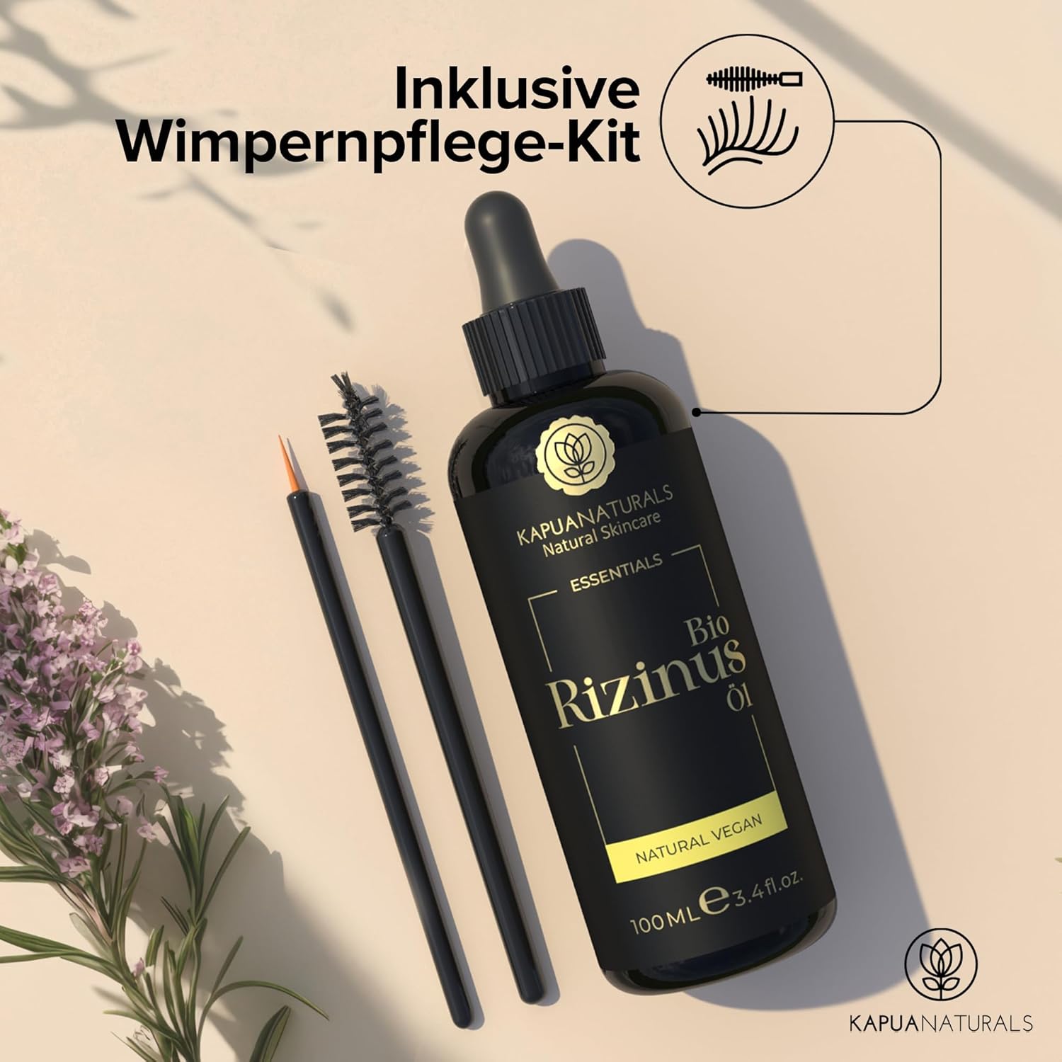 Detalle de Rizinusöl Kaltgepresst Bio 100 ml