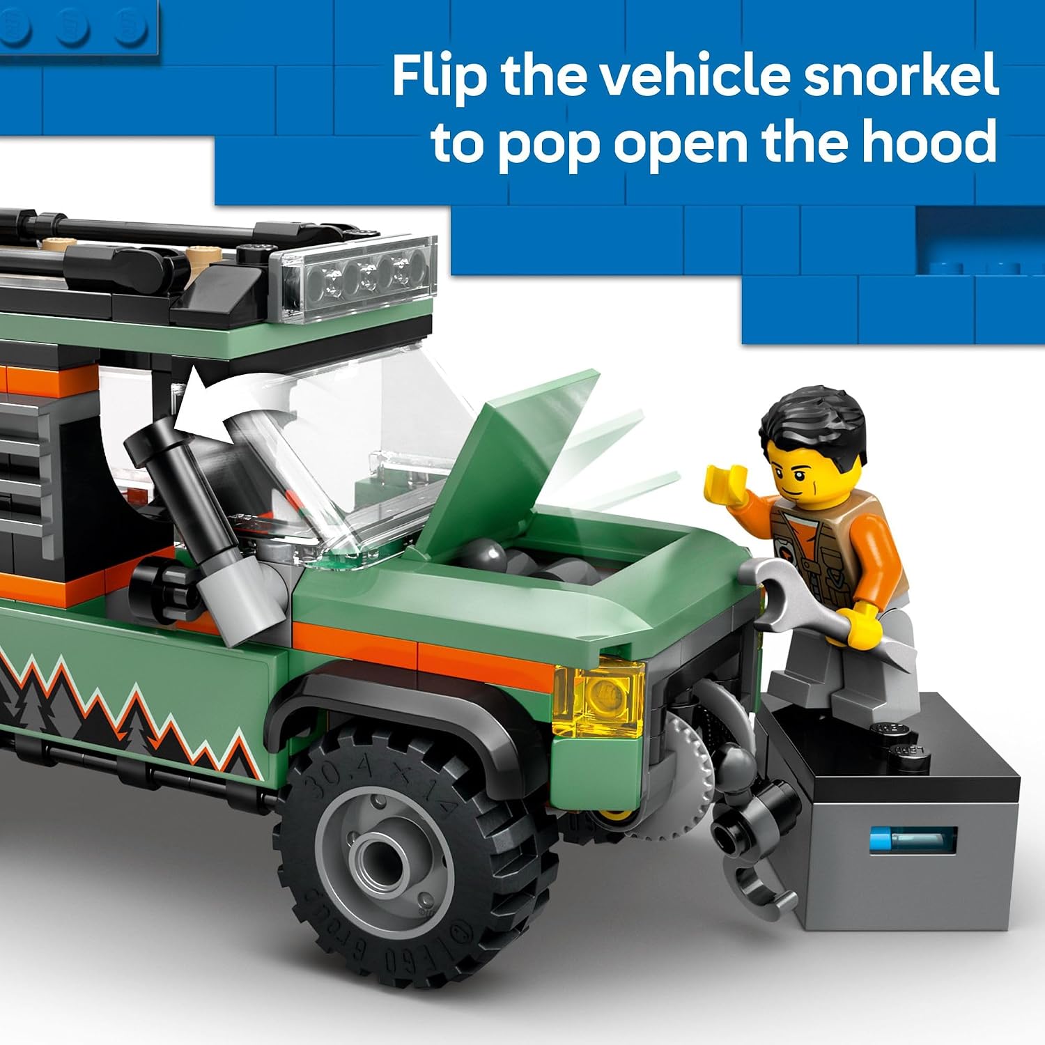Thumbnail 5 de LEGO City Off-Road 4x4 Mountain Truck (60447) - Adventure Building Set for 6+