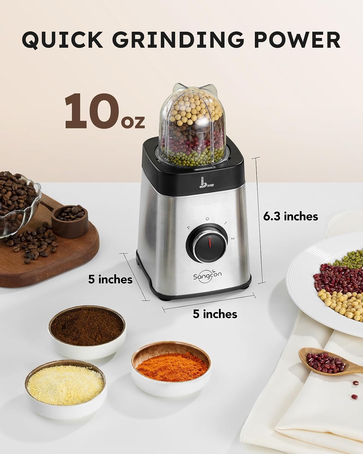 Detalle 2 de Sangcon 5‑in‑1 Blender with 40 oz Jar 🥤