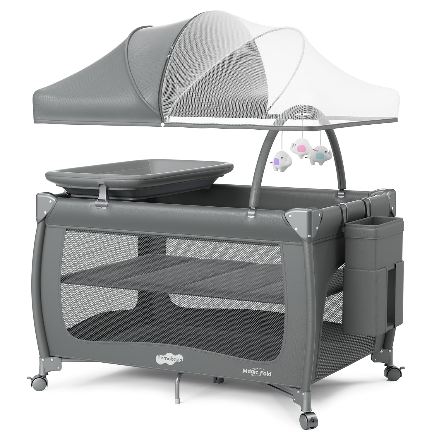 Detalle de Pamo Babe portable playard with bassinet