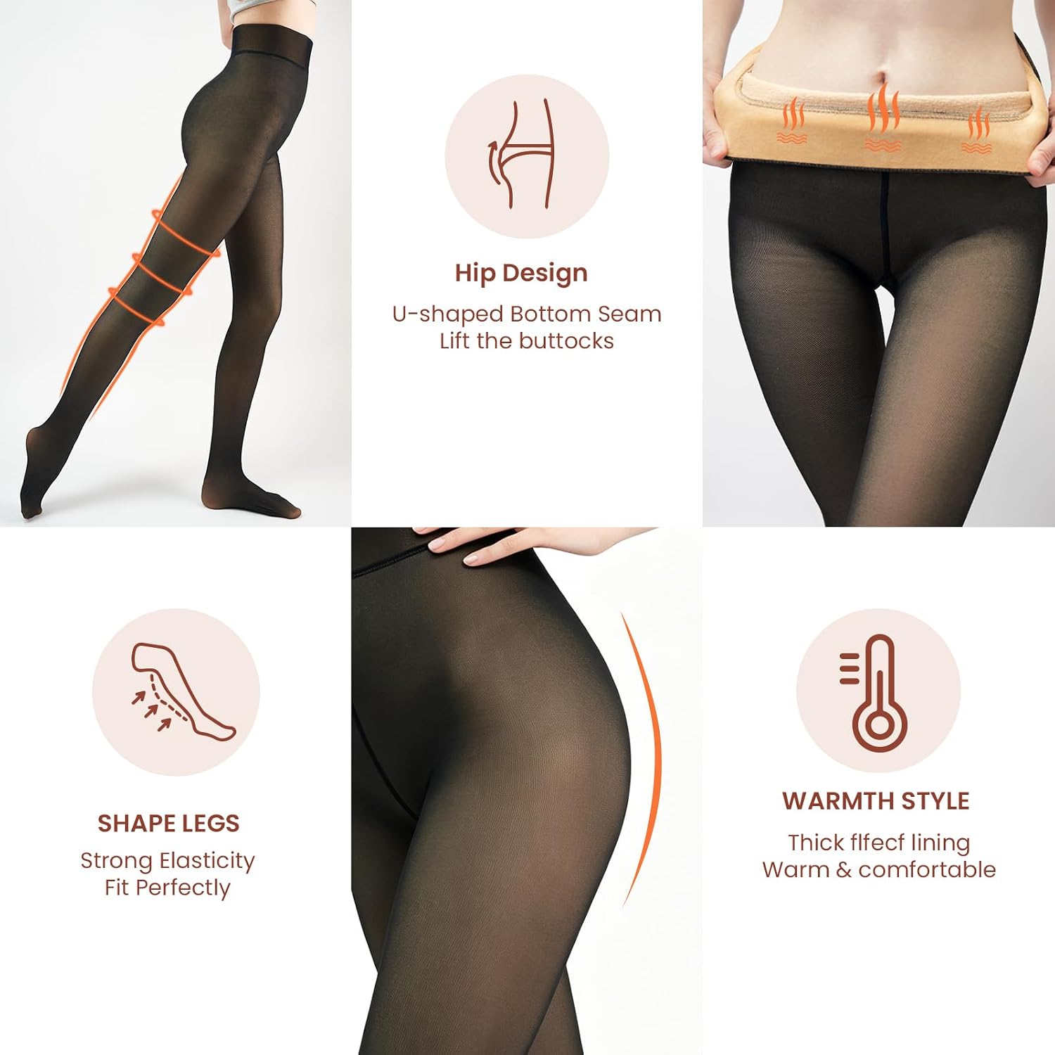Detalle 2 de X-CHENG Fleece Lined Tights 220g
