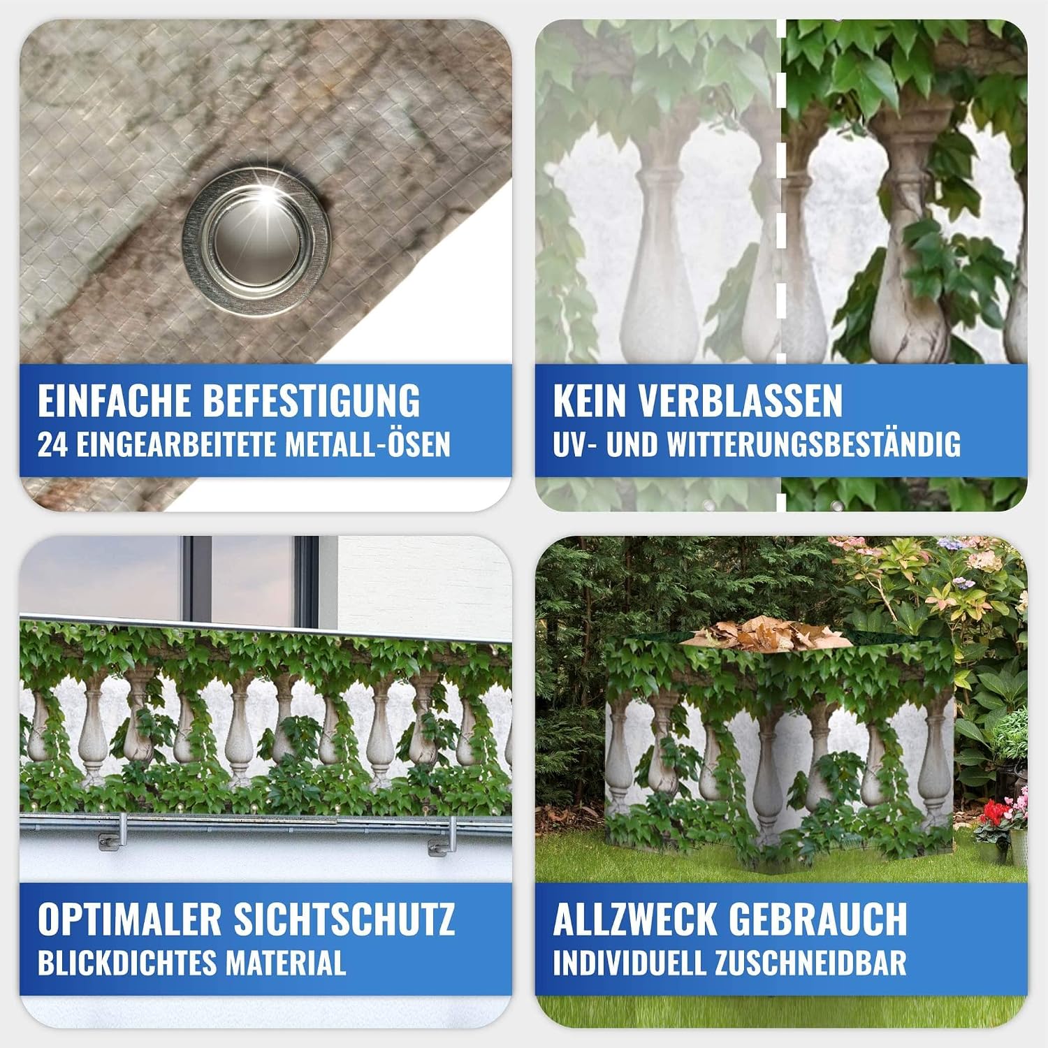 Thumbnail 6 de Maximex - Sichtschutz Efeu: brise-vue décoratif et adaptable pour balcon
