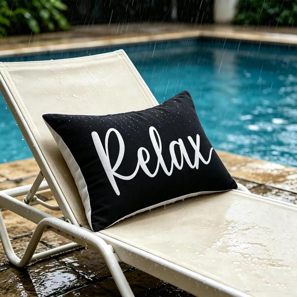 Detalle de layhut Ru-lumbar-001 Relax Unwind Outdoor Pillow Covers, Set of 2