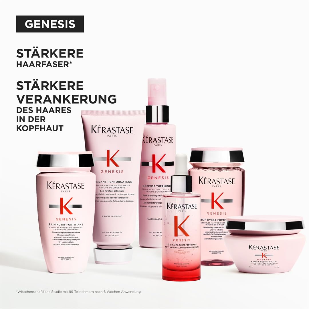 Detalle de Kérastase Bain Nutri-Fortifiant Shampoo – Genesis: Für normales bis trockenes und geschwächtes Haar