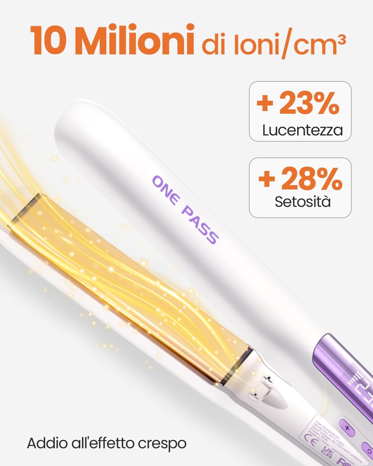 Thumbnail 3 de Faszin Piastra Capelli Professionale in Titanio 2‑In‑1 con Piastre Ioniche