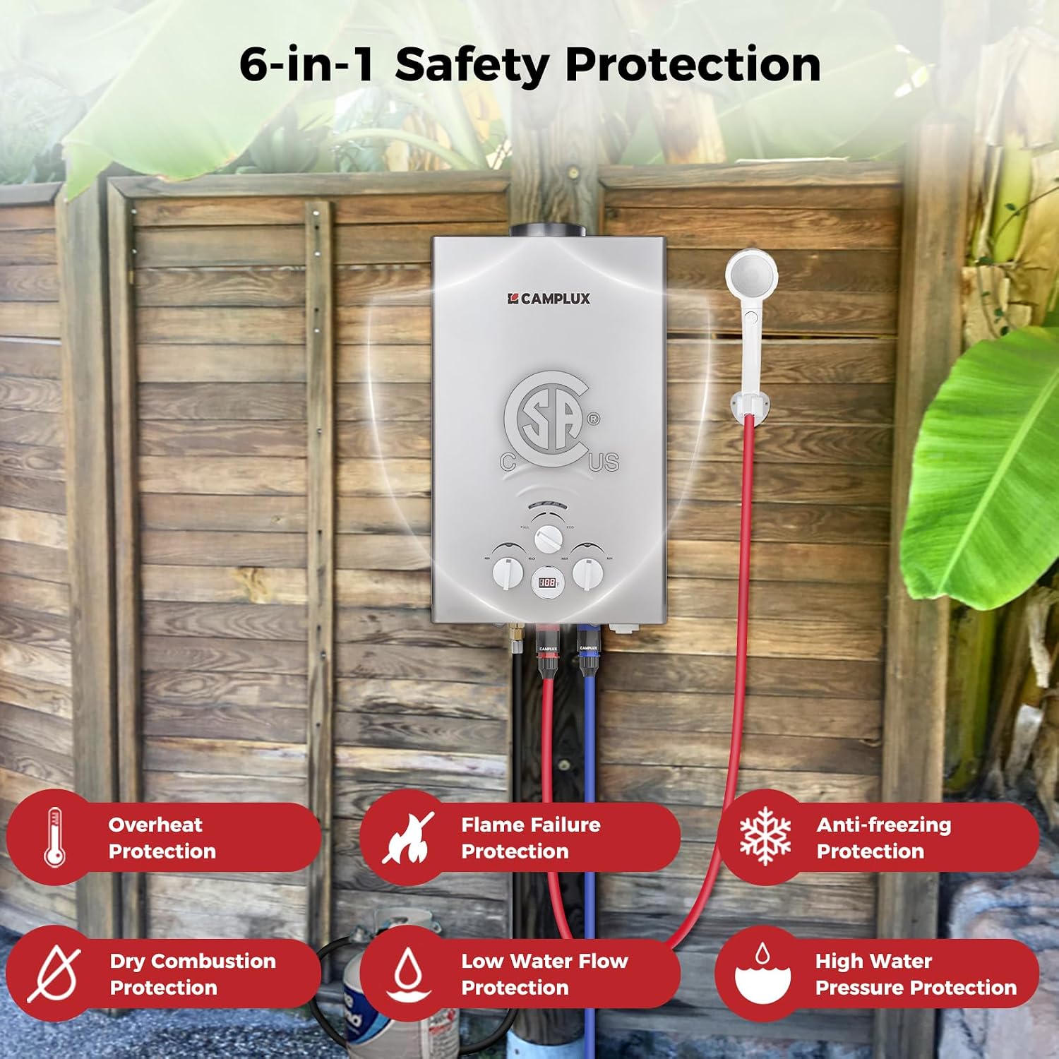 Thumbnail 3 de Camplux Portable Tankless Water Heater 55,000 BTU