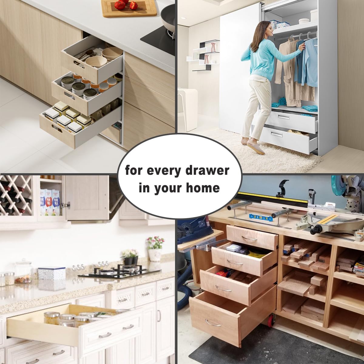 Detalle 2 de Undermount Drawer Slides 21-inch