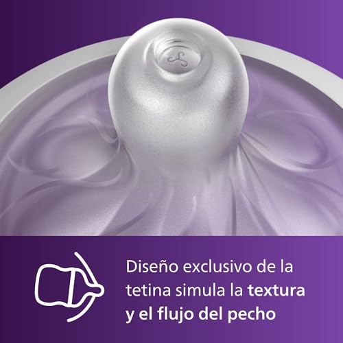 Detalle de Philips Avent Natural Response Nipples, Fast Flow (Flow 4) – 4-Pack
