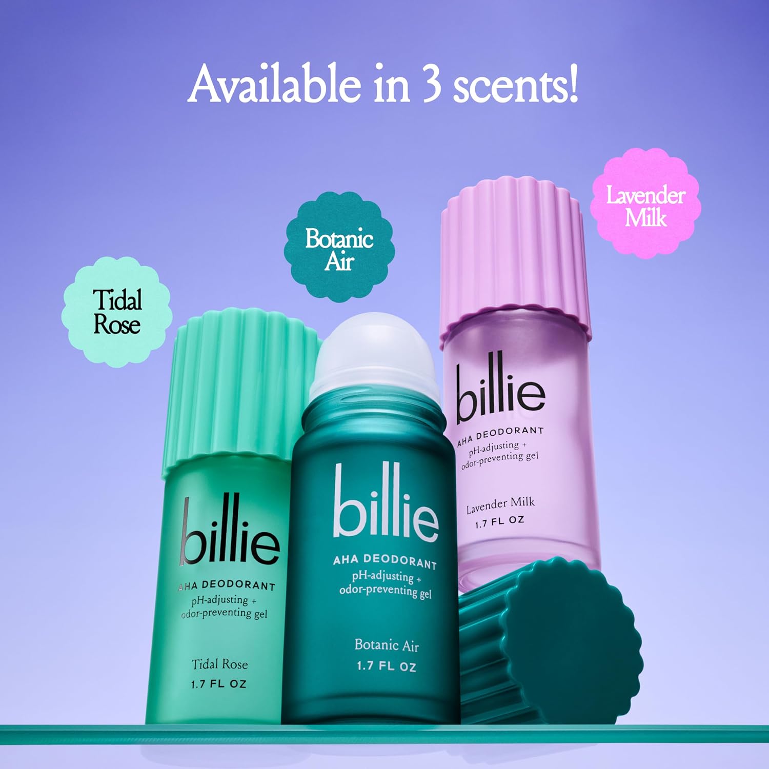 Thumbnail 6 de Billie AHA Deodorant Gel 1.7 oz — Tidal Rose