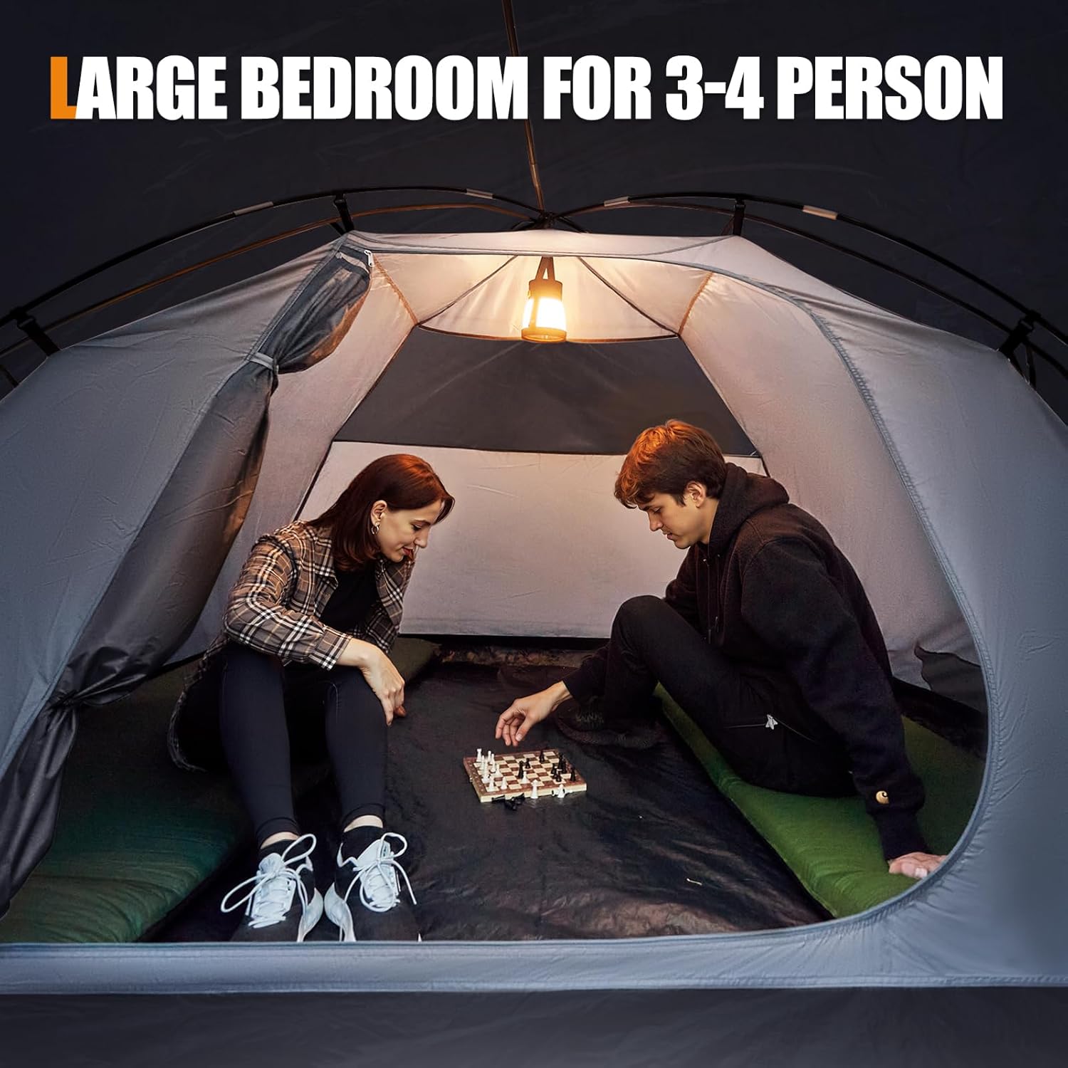 Thumbnail 5 de Portal 3-4 Man Tent with Porch (4000mm waterproof) for outdoor camping and hiking