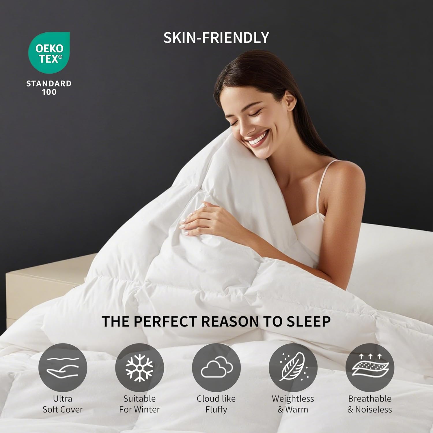 Thumbnail 6 de SAPHREAS King Goose Feather & Down Duvet 225x220cm