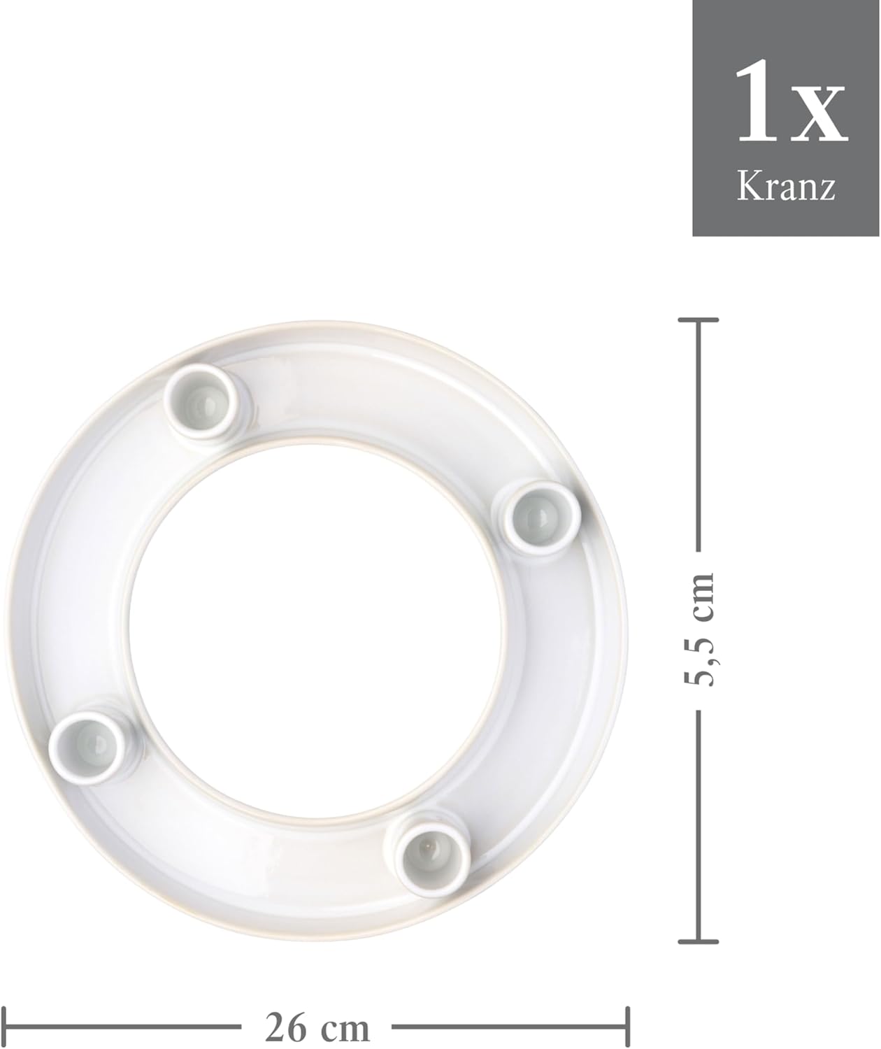 Detalle 2 de Villeroy & Boch Winter Glow Adventskranz 26 cm đŻ