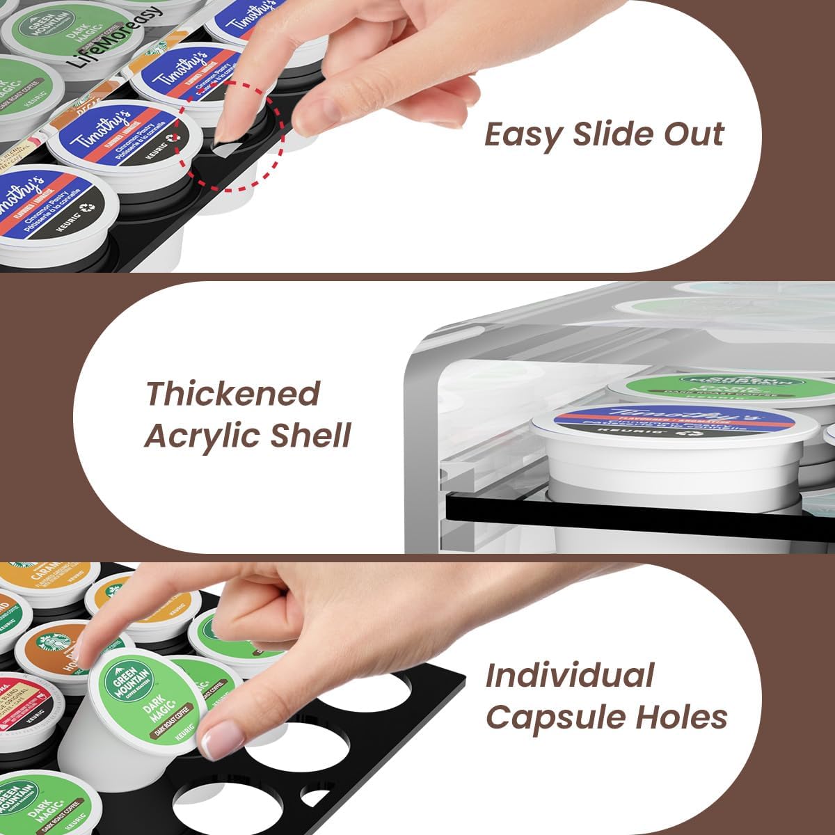Detalle 2 de LifeMoreasy K-Cup Pod Holder, 24-Pod Capacity