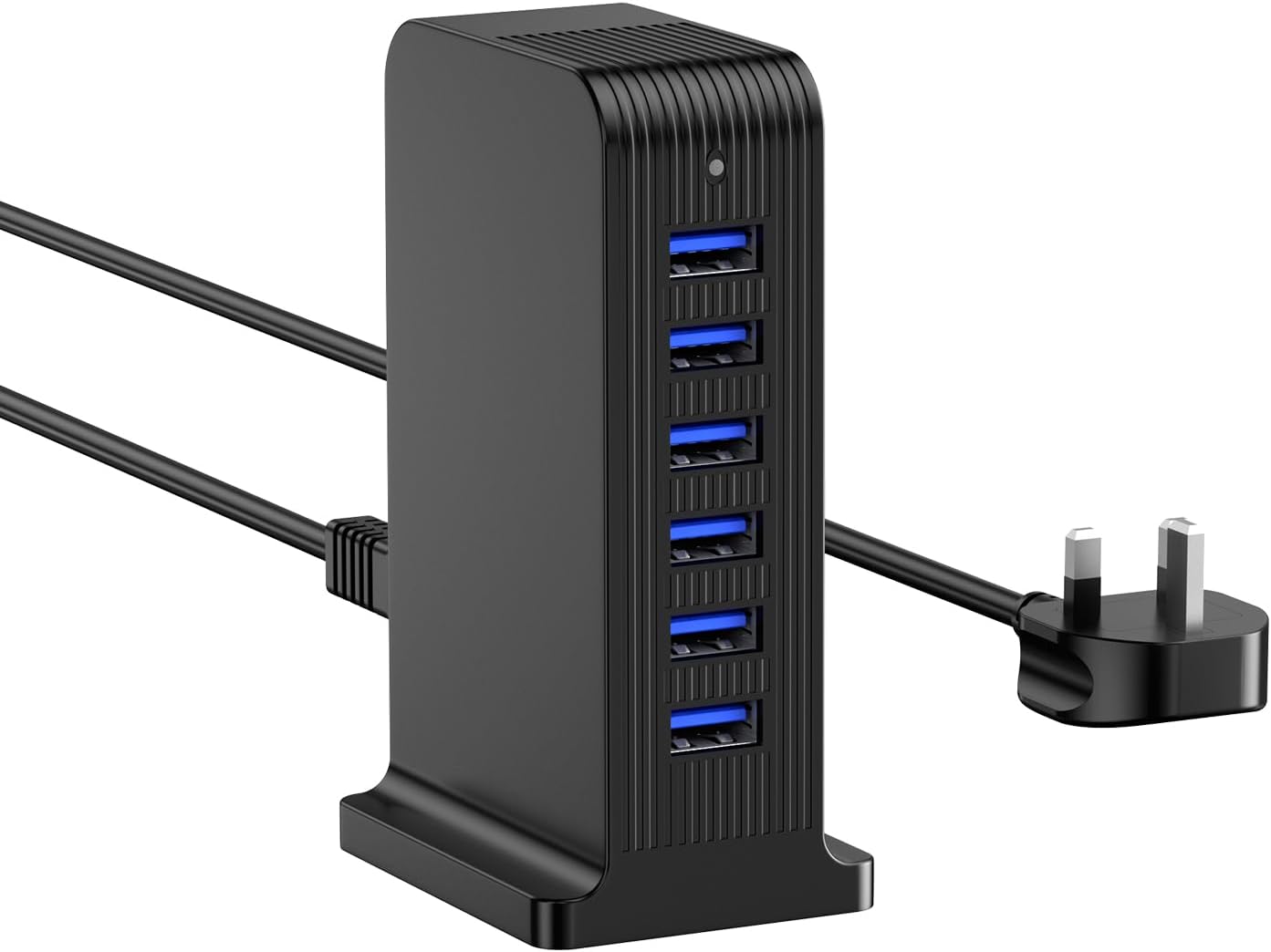 Detalle de Qurzou 25W USB Charger: 6-Port USB Charging Station for Multiple Devices