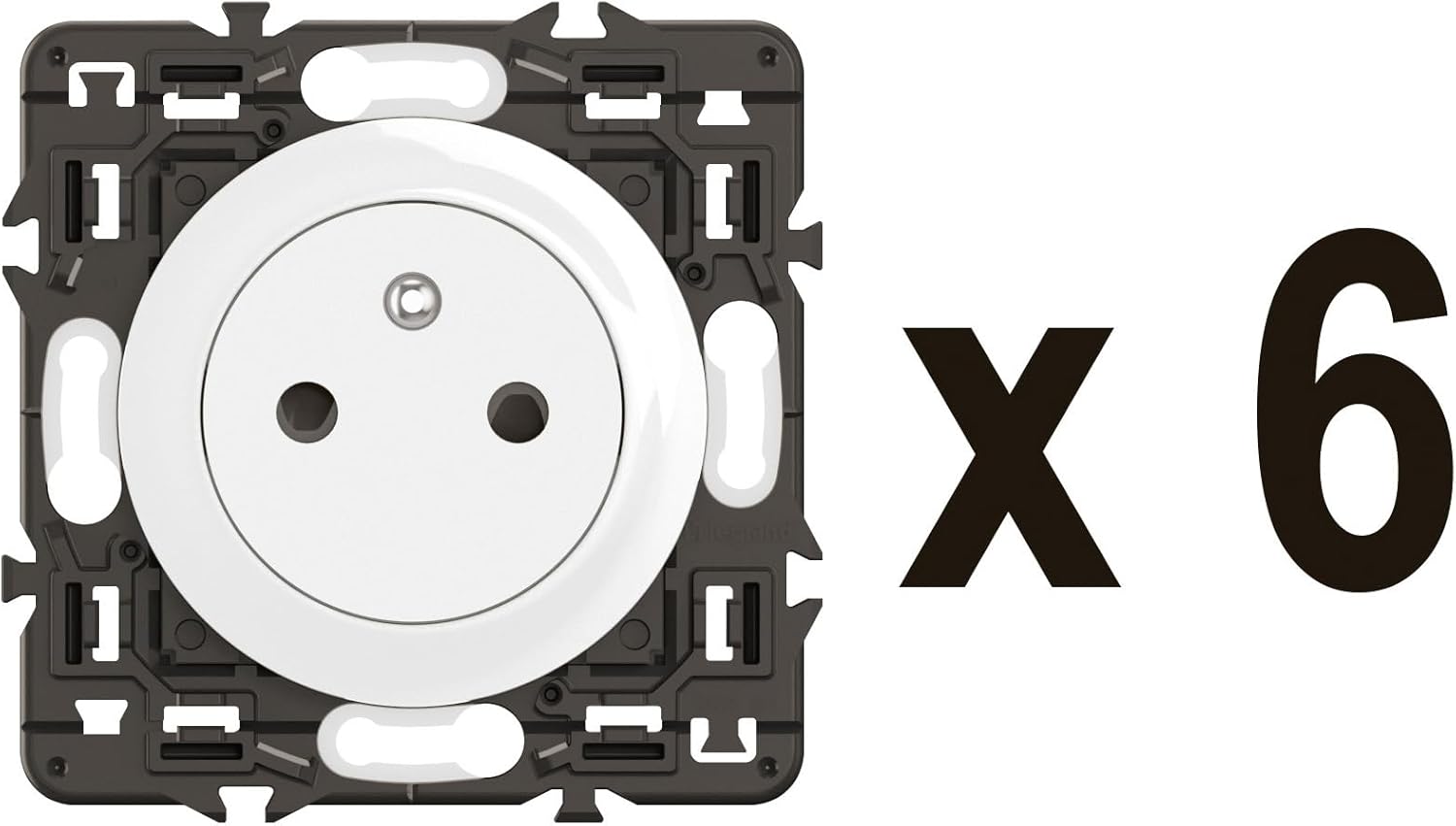 Thumbnail 2 de LEGRAND Prise Electrique Murale Céliane Surface with Retractable Base – 4 unités, Blanc