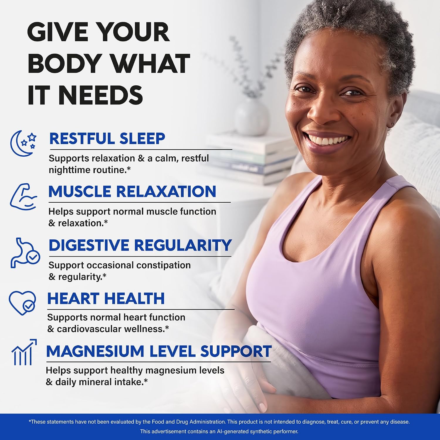 Detalle de NUTRAHARMONY NH-MGCTRTCPS120 Magnesium Citrate Capsules, 1,000 mg, Vegan