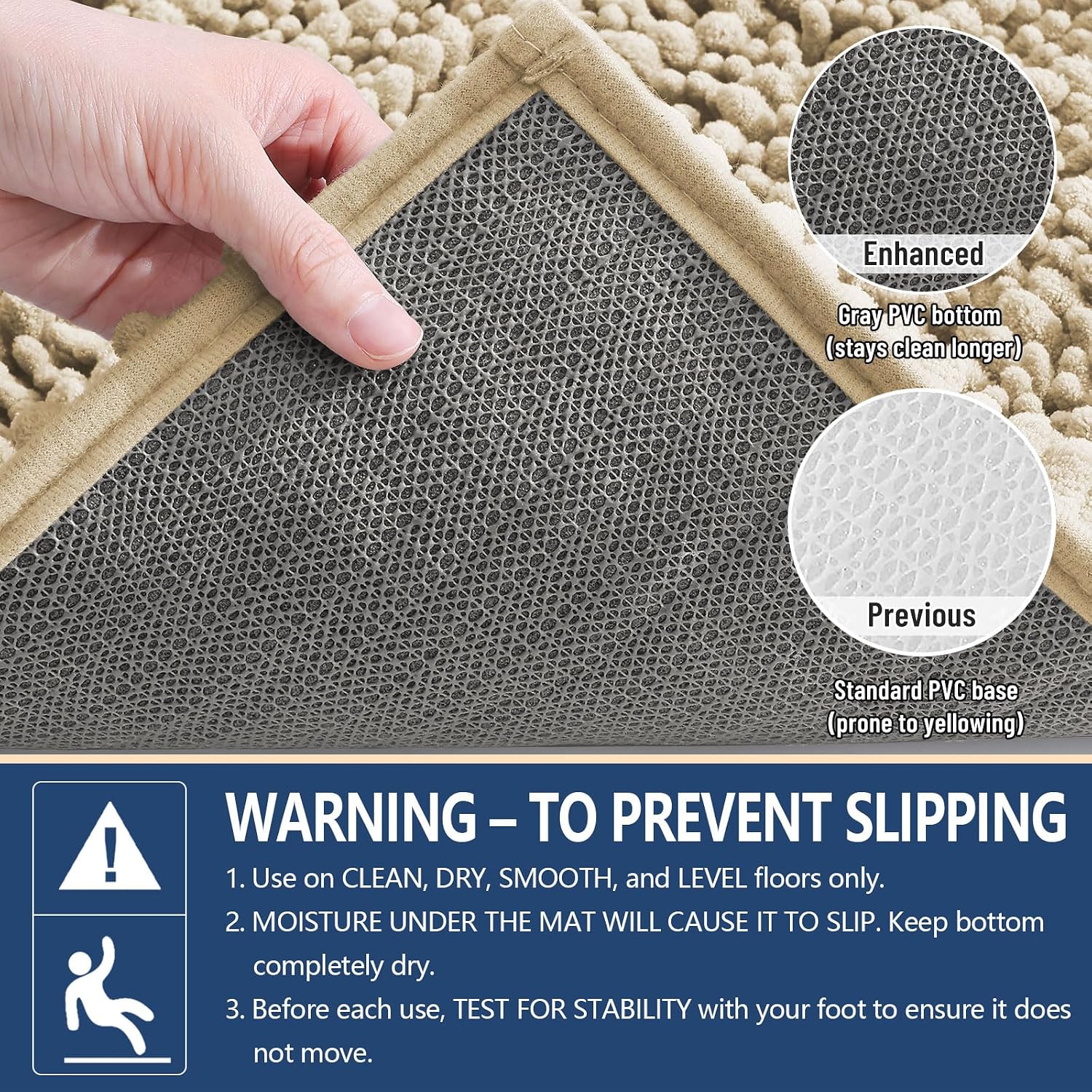 Detalle de Arotive U-Shaped Toilet Rug 24x20