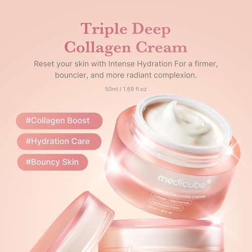 Detalle de medicube Triple Collagen Creme – Feuchtigkeit & Straffung