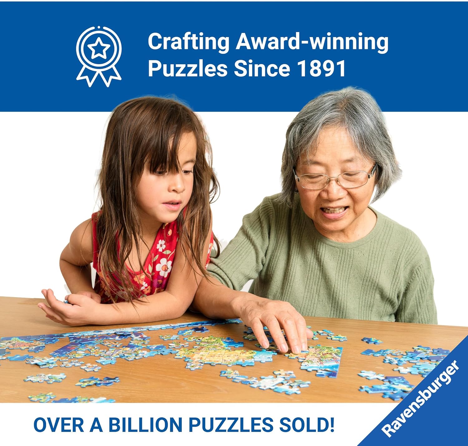 Thumbnail 6 de Ravensburger Puzzle 12000813 – Gigantisches Drachenfest zur Tages- und Nachtstunde, 5000 Teile