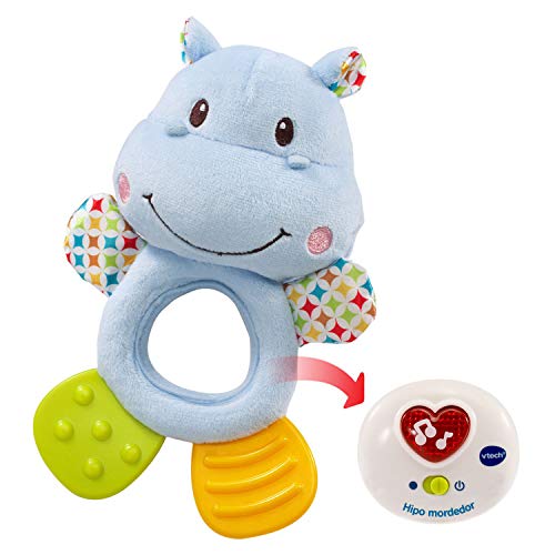 Detalle 1 de VTech HIPO Hipopótamo Musical y Sonajero Azul 🦛