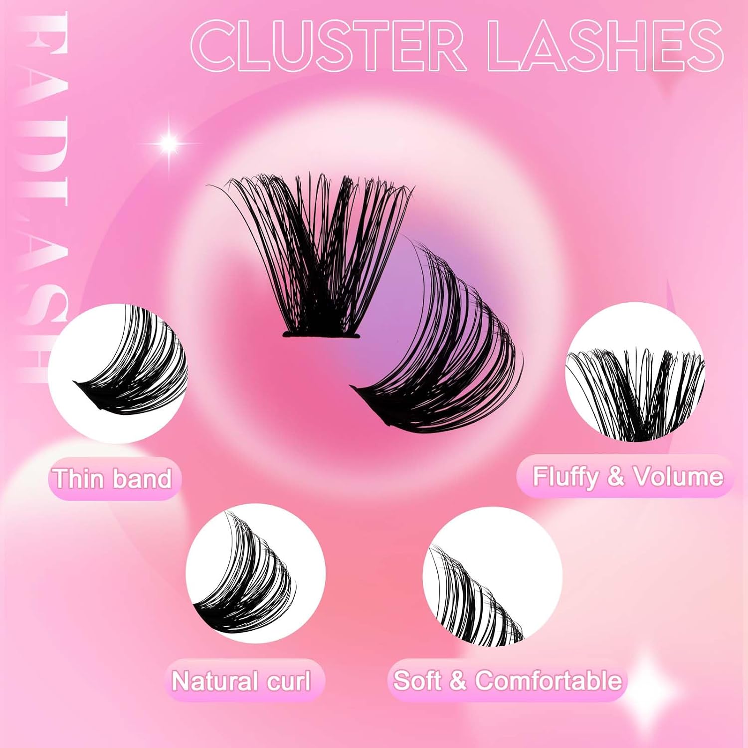 Detalle 2 de FADLASH Wimpern Einzeln 0.07C Curl