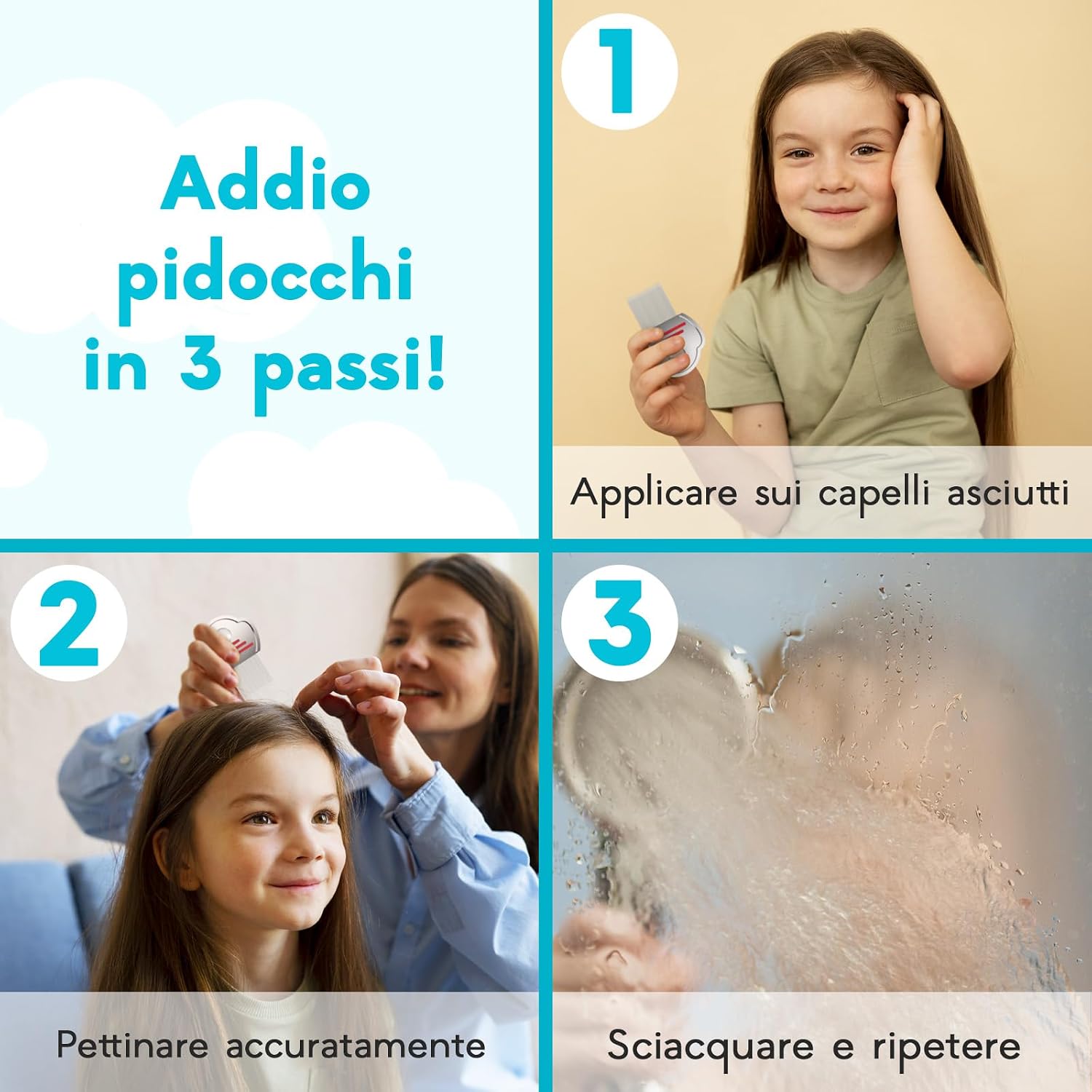 Detalle 2 de Adamson Pettine Pidocchi x2 Acciaio