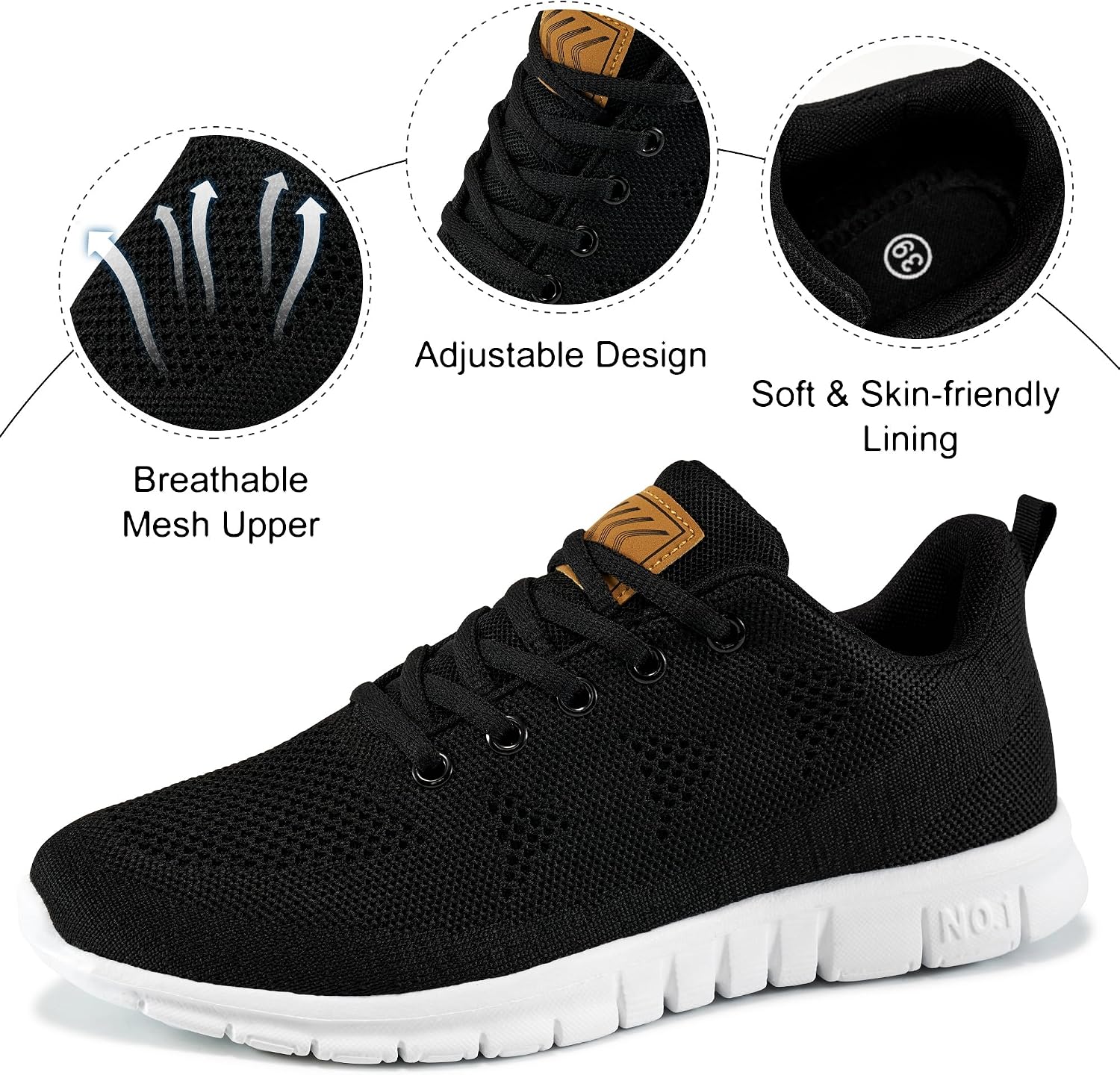 Detalle 2 de FUDYNMALC Women's Sneakers lightweight walking shoes