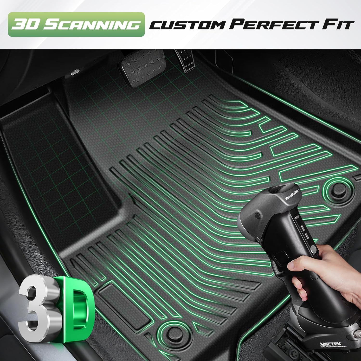 Thumbnail 1 de Cartist Floor Mats & Cargo Liner for 2018–2024 Ford Expedition / Lincoln Navigator (7 Seats) — All-Weather TPE Set