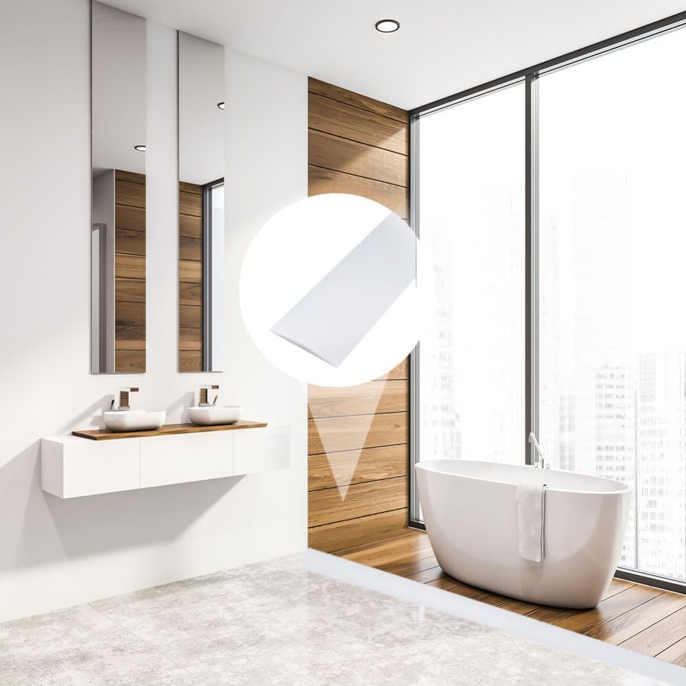 Thumbnail 6 de 2M PVC Laminate Flooring Threshold Transition Strip, White (7.6cm) – Self-Adhesive Door Bar for Doorways