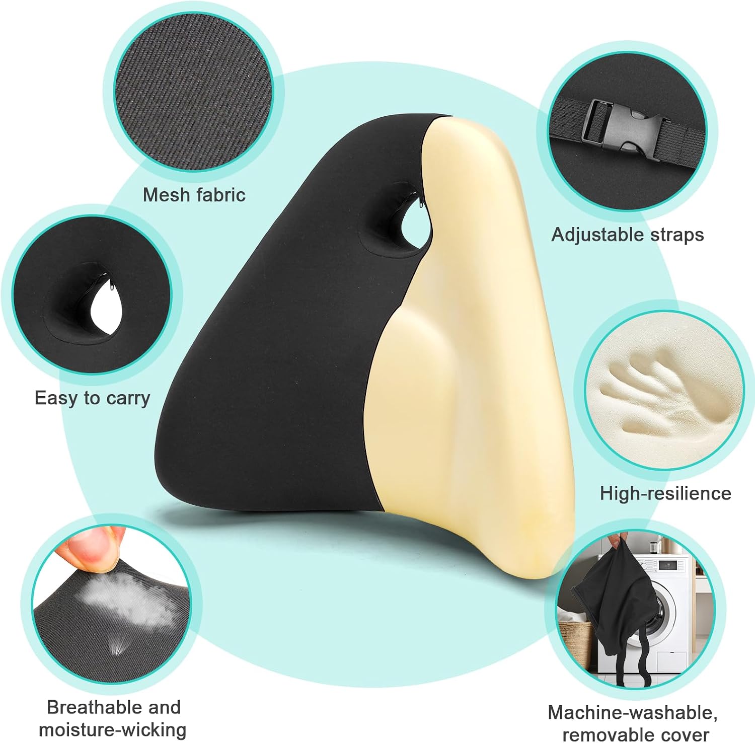 Thumbnail 3 de RaMokey Lumbar Support Cushion for Lower Back Pain Relief
