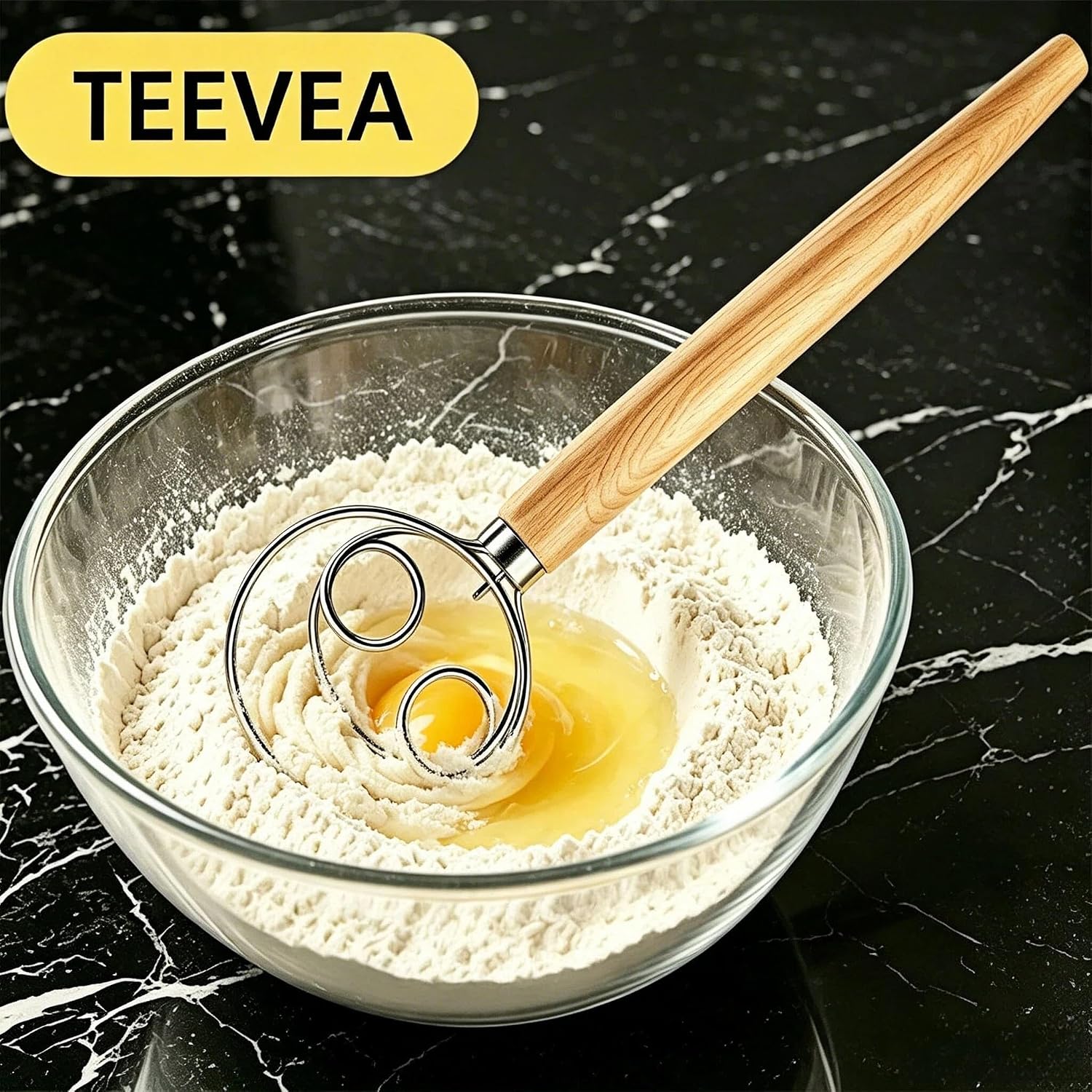 Detalle de TEEVEA Danish Dough Whisk 12.99 in