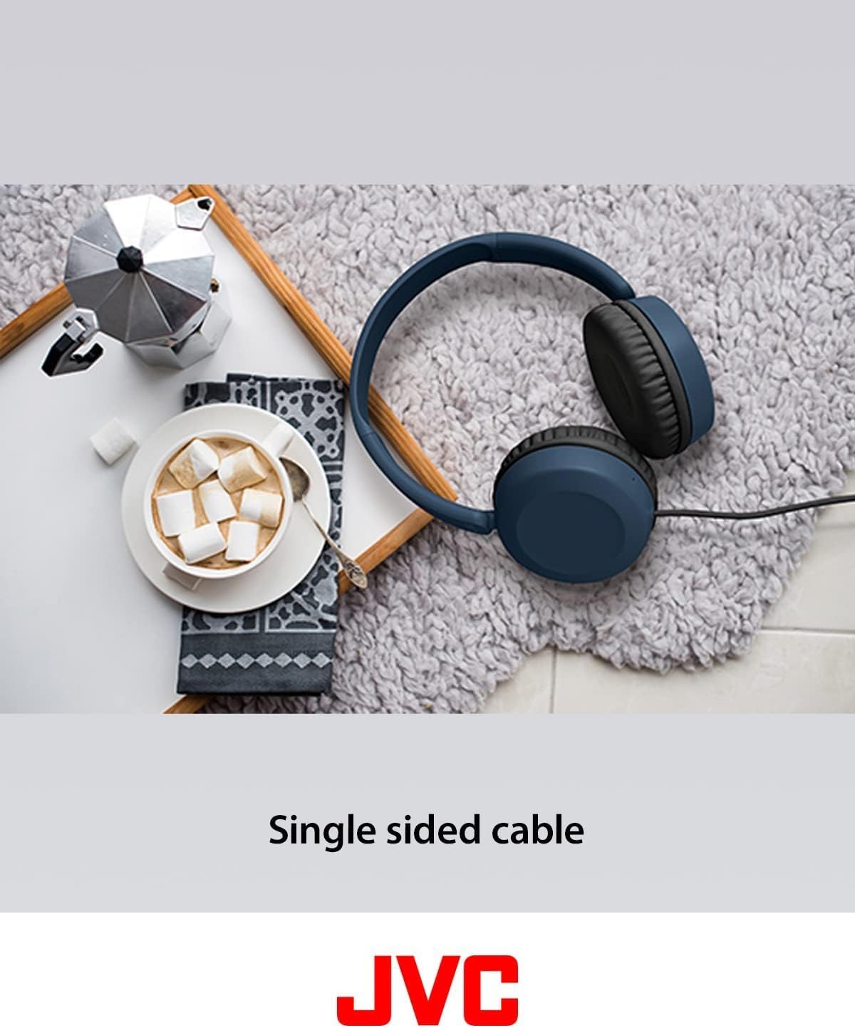 Thumbnail 3 de JVC HA-S31M-B-E bedrade on-ear hoofdtelefoon met microfoon en afstandsbediening
