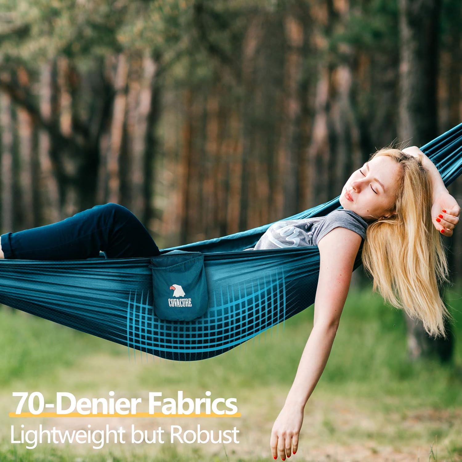 Thumbnail 2 de COVACURE Camping Hammock 270 x 150cm