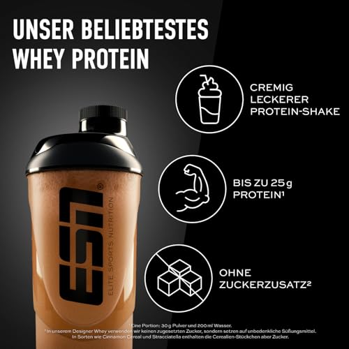 Detalle de ESN Designer Whey Protein Pulver, Schokolade – 1 kg