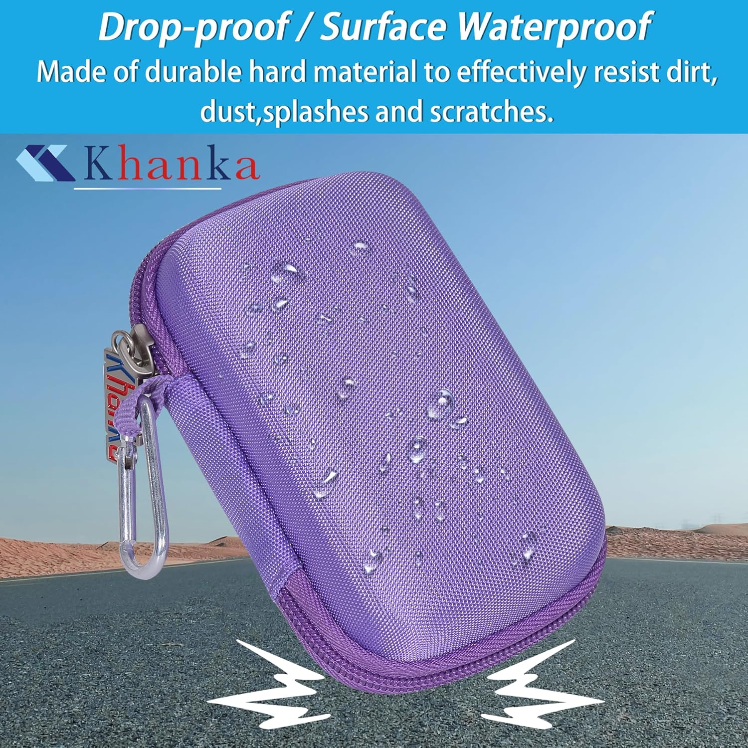 Thumbnail 4 de Khanka hard carrying case replacement for Anker MagGo power bank (Case only) – Purple