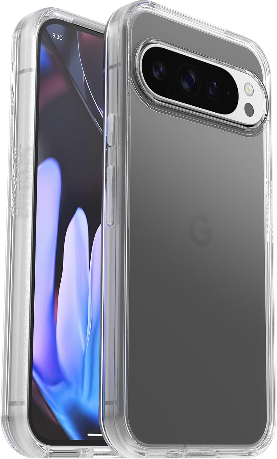 Detalle de Otterbox Cover Symmetry Clear per Google Pixel 9 Pro XL: trasparente, resistente agli urti e agli shock