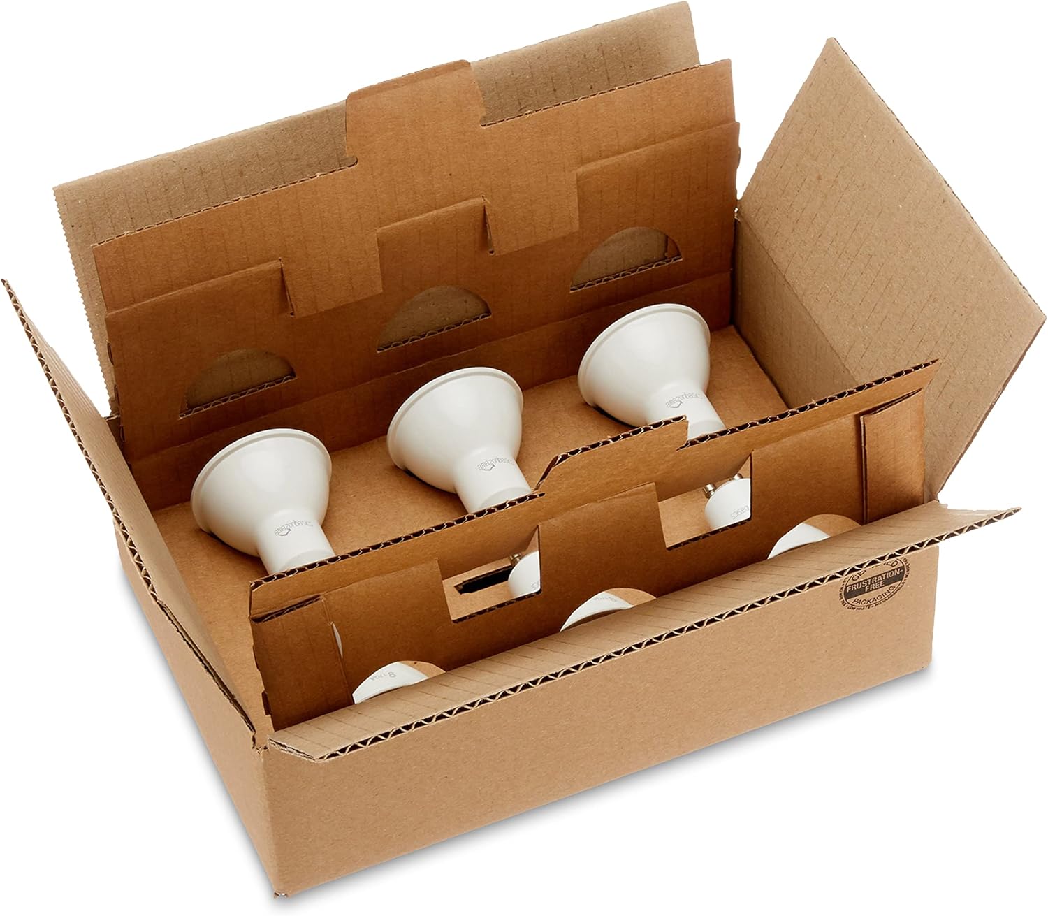 Detalle 2 de Amazon Basics LED GU10 Spotlight Bulb (6-Pack) 4.7W, 2700K Warm White, Non-Dimmable