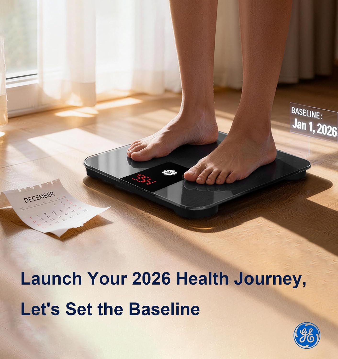 Thumbnail 1 de GE 500 lb Bathroom Scale with Bluetooth
