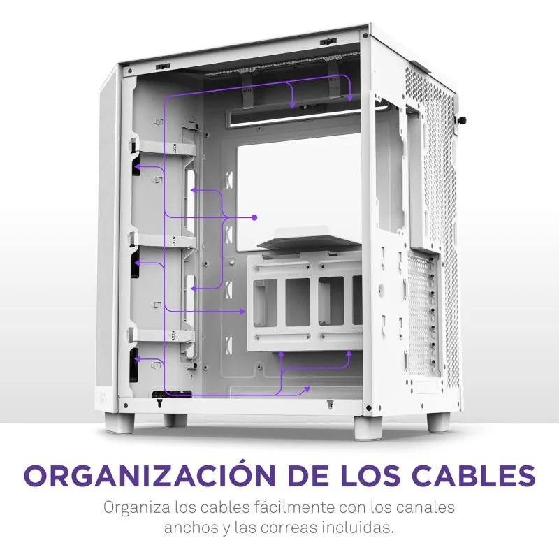 Detalle de NZXT H6 Flow Mid Tower con USB-C
