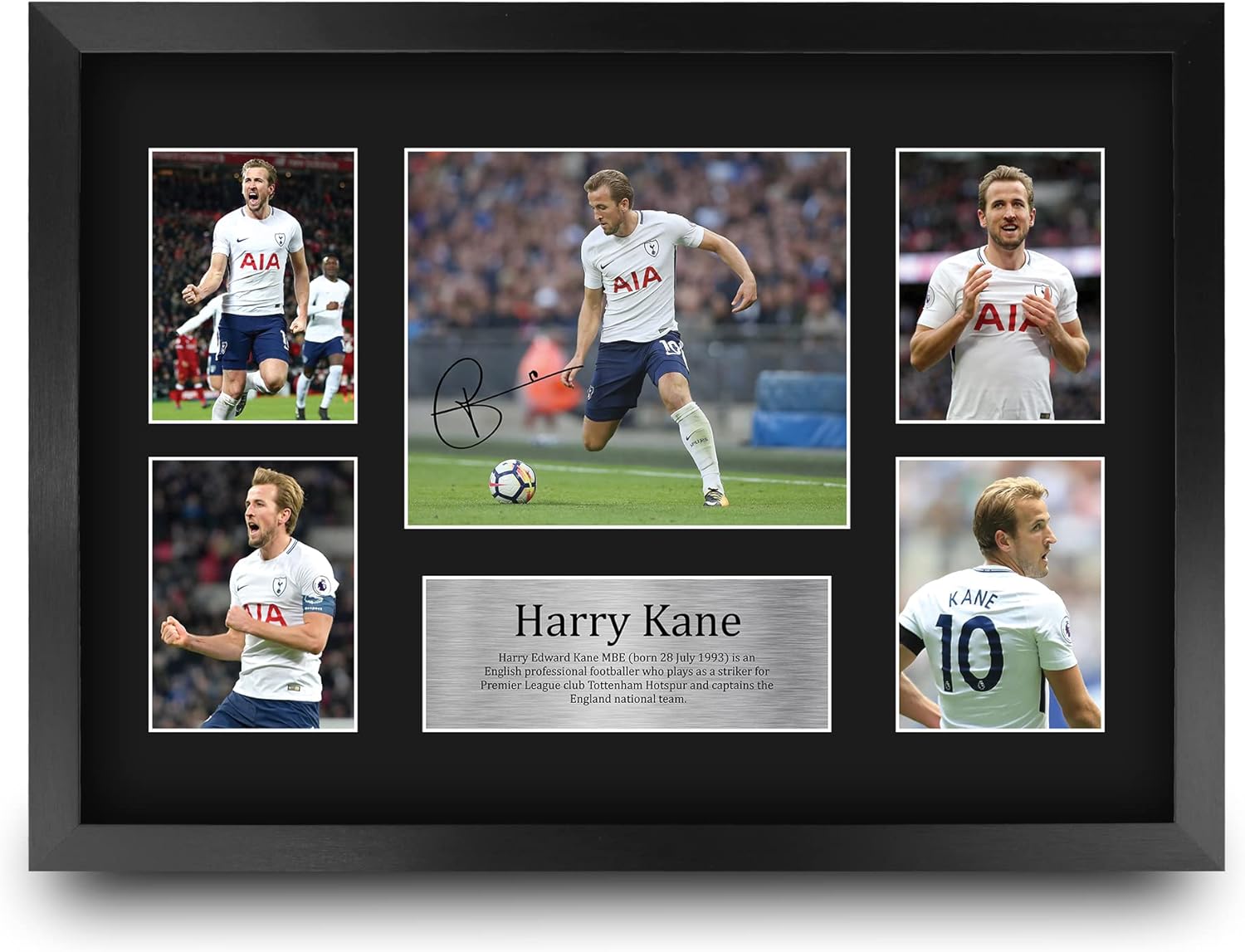 Thumbnail 2 de Harry Kane Tottenham Hotspurs A4 portrait framed signed autograph picture by HWC Trading